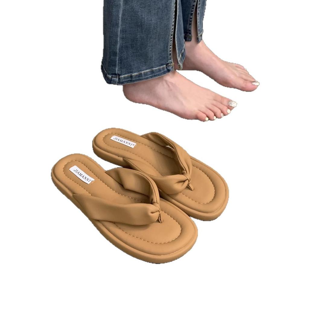 Casual platta tofflor dam sommar 2025 nya strandtofflor