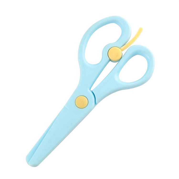Children's All-Plastic Safety Scissors for Kindergarten Crafting