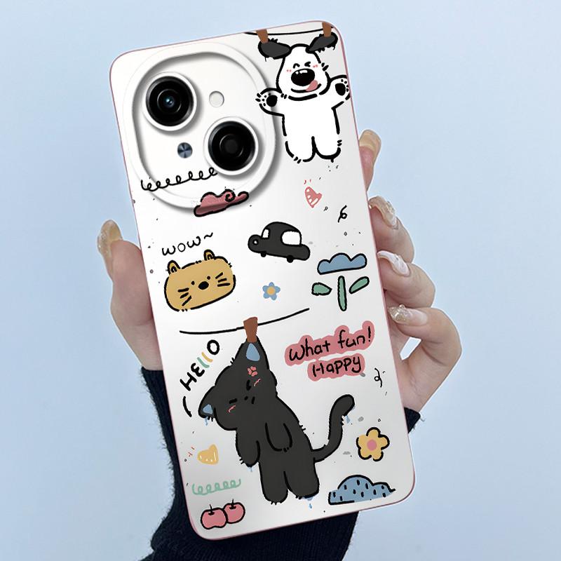 For Tecno Spark Go 1 s 1s 2025 Go1s Go2025 Pop 9 4G Phone Case Sweet Girls Cute Cats Soft Silicone Shockproof Back Cover Fundas