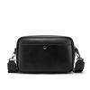 Fashi Men’s Messenger Bags PU Leather Solid Crossbody Bag Small Male Shoulder Handbag Black Chest Pack Phe Purse Bag for Men