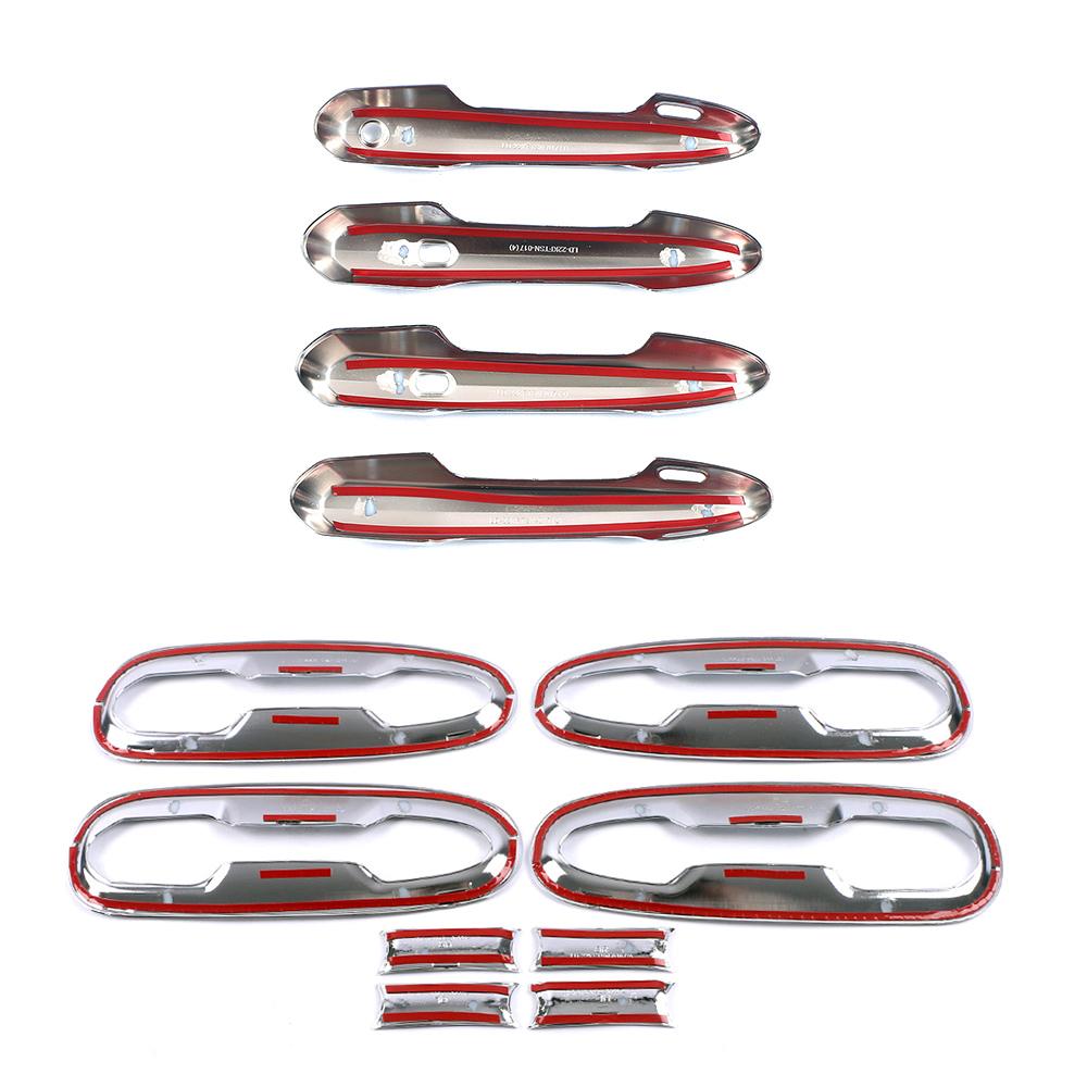 For Toyota Sienna XL40 4th 2024 2024 2024 Car Chromium Styling Side Door Handle Bowl Frame Cover Trim Carbon Black Color Refit