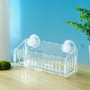 Aquarium Plant Holder Hanging Fish Tank Plant Pot with Suction Cups Clear