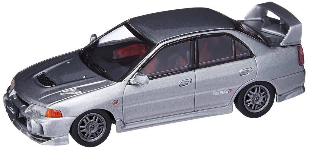 BM CREATIONS Mitsubishi Lancer Silver LHD Finished Product 1/64 Evo.IV