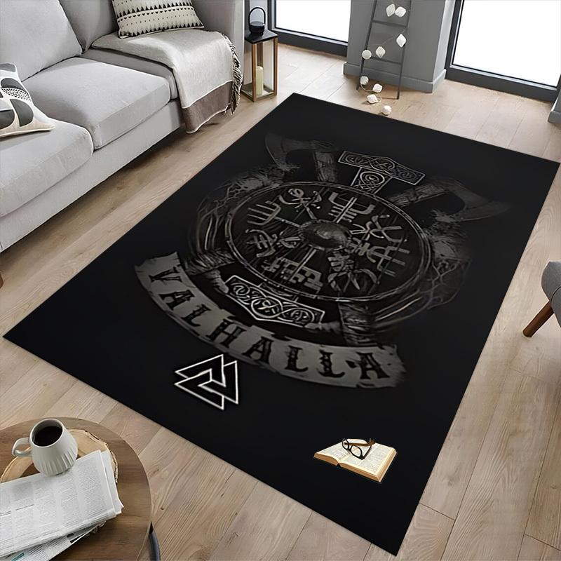 1pc Valknut Valhalla Carpet Anti Slip Polyester Floor Mat for office,Bedroom