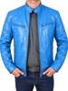 New men's stand-up collar PU leather jacket slim locomotive jacket spring and autumn casual multi-color coat