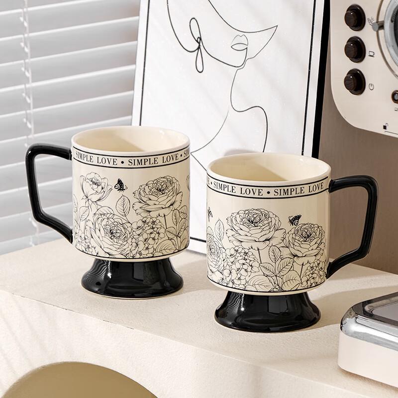 Elegant Red Rose Ceramic Mug