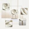 Cloud Sculpture on Stand Modern Desk Accent Abstract for Living Room, Model Home
