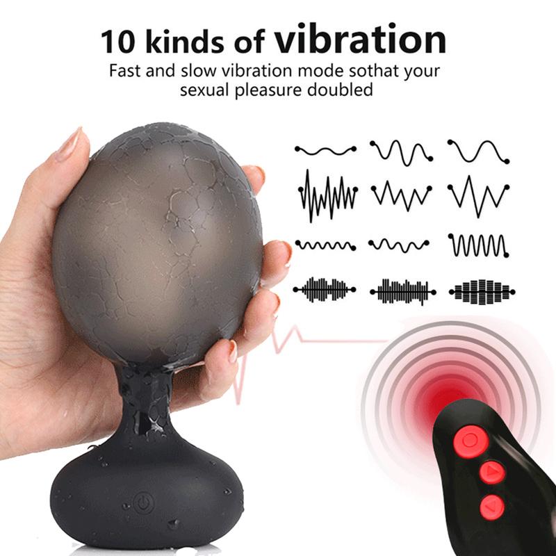 Anal Plug Inflatable Man Prostate Vibrator Massager Remote Male Vibrator Sex Anal Vibrators Sex Toys Huge Creampie Dildo for Men