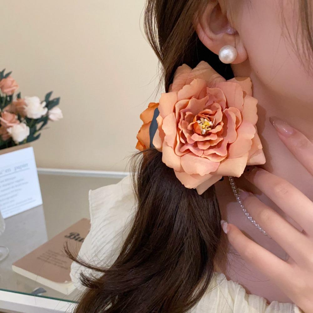 

Зажимы для челюстей Розы Цветы Волосы Когти Ткань Элегантная шпилька Темперамент Роза Заколки для волос Принцесса