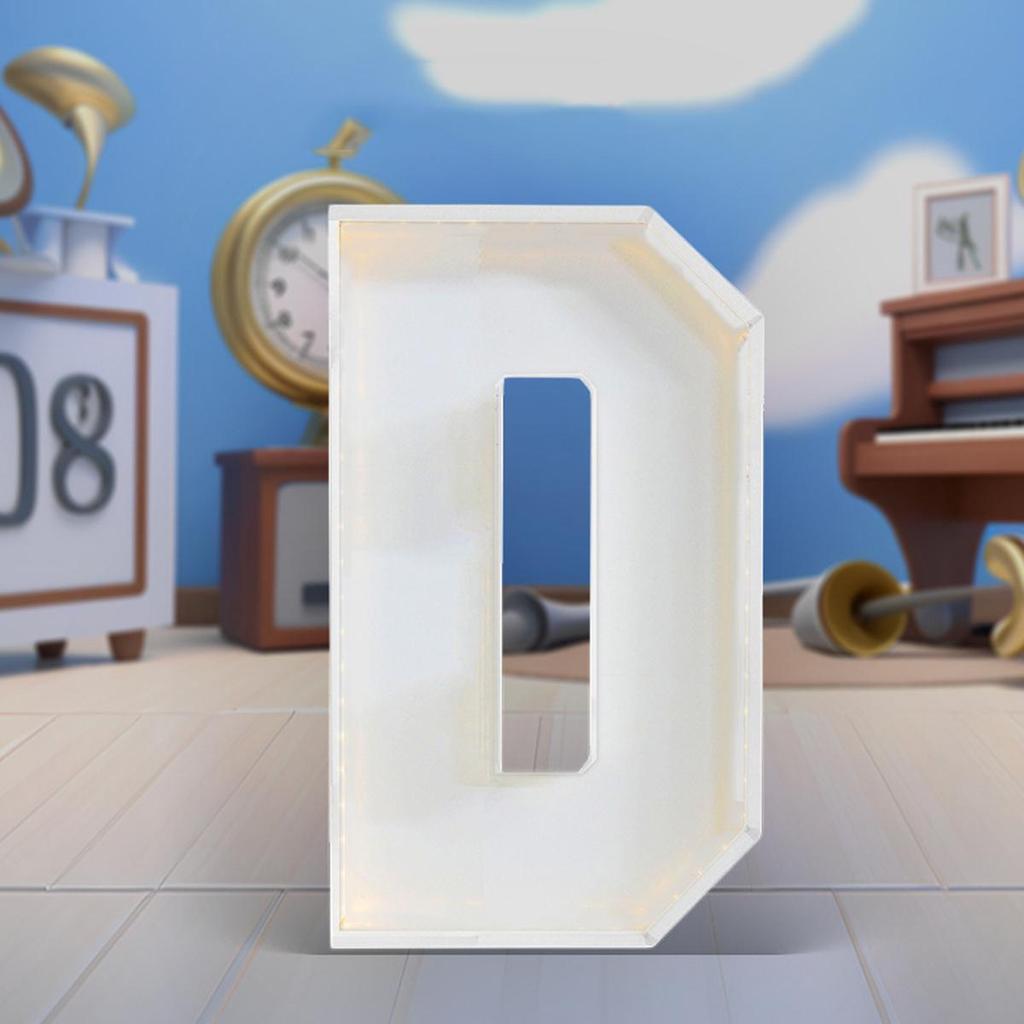 1Pc 64cm Mosaic Balloon Frame Letters Big Marquee Light Up Letters DIY Kit for Birthday Party Wedding Backdrop Decor Letter A-Z Pre-Cut Foam Board