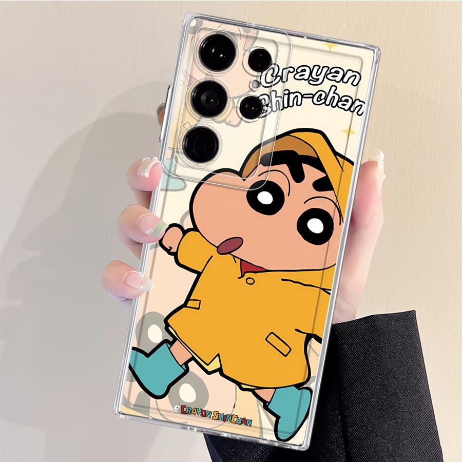 C-Crayon S-ShinChan Phone Cover Case for Samsung Galaxy S26 S20 Plus S21 S24 Note 20 Ultra 10 S23 Ultra S22 FE S25 Edge