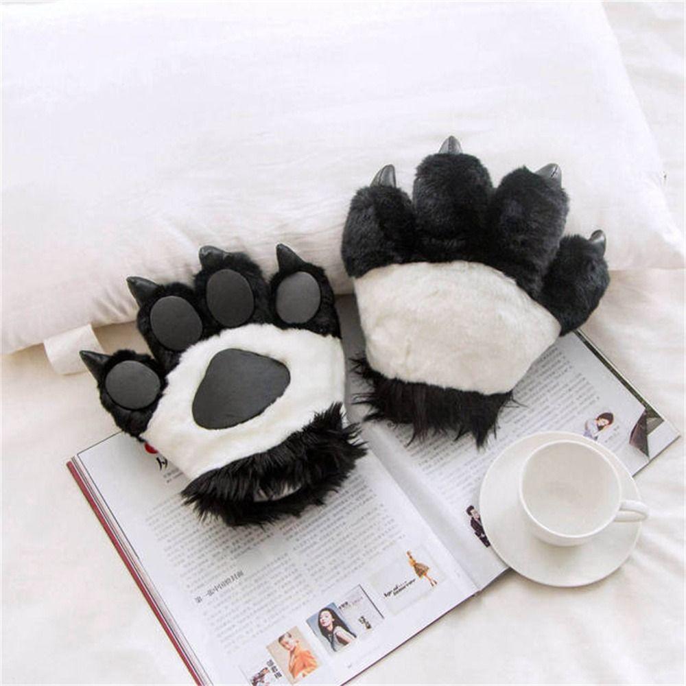 Stuffed Animal Tiger Claw Gloves Leopard Giraffe Animal Paw Gloves Cosplay Accessories Costumes