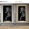 Modern Porch Art Decoration Painting Led Light Mural Light Italian Abstract Horse Living Room Corridor Hanging Painting Light