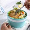 New Design Eco-Friendly BPA Free Handmade Silicone Foldable Collapsible Bowl Dinnerware Drinkware for Camping