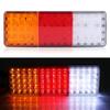 Akozon 12V Rear Tail Brake Reverse Waterproof Tail Light Indicator Lamp for Boat 2-Piece 75-LED Truck, Trailer,