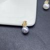 Zircon Crown Freshwater Pearl Pendant Necklace with Color-Preserving Earrings and Ear Cuffs - Fashion DIY Handmade Jewelry Accessories