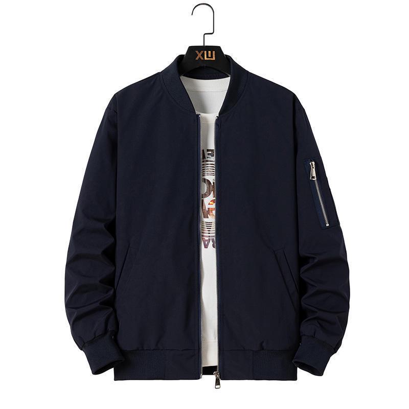 Autumn Stand-Up Collar Windbreaker: Custom Baseball Uniform with Embroidered Logo