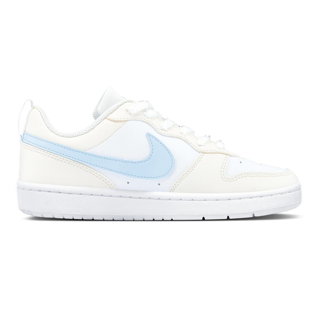 Nike Court Borough Skateboard Shoes Women's Low top White/Blue BQ5448-100(Team321-)
