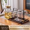 Qinji Borosilicate Glass Drinking Cup Set with Handle