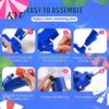 Manual Pool Suction Head Vacuum Cleaner with Detachable Pole And Leaf Bag, Water Pressure Skimmer Net, for Swimming Pools, Ponds, Fountains, Hot Tubs