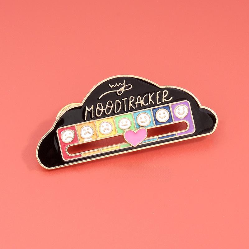 

Новое настроение, преобразование энергии, брошь, скользящий значок, значок смайлика для мужчин и женщин cloud белый