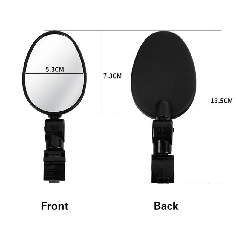 Mountain Bike Rearview Mirror Wide Angle Flat Mirror Cycling Reflector Flat Mirror