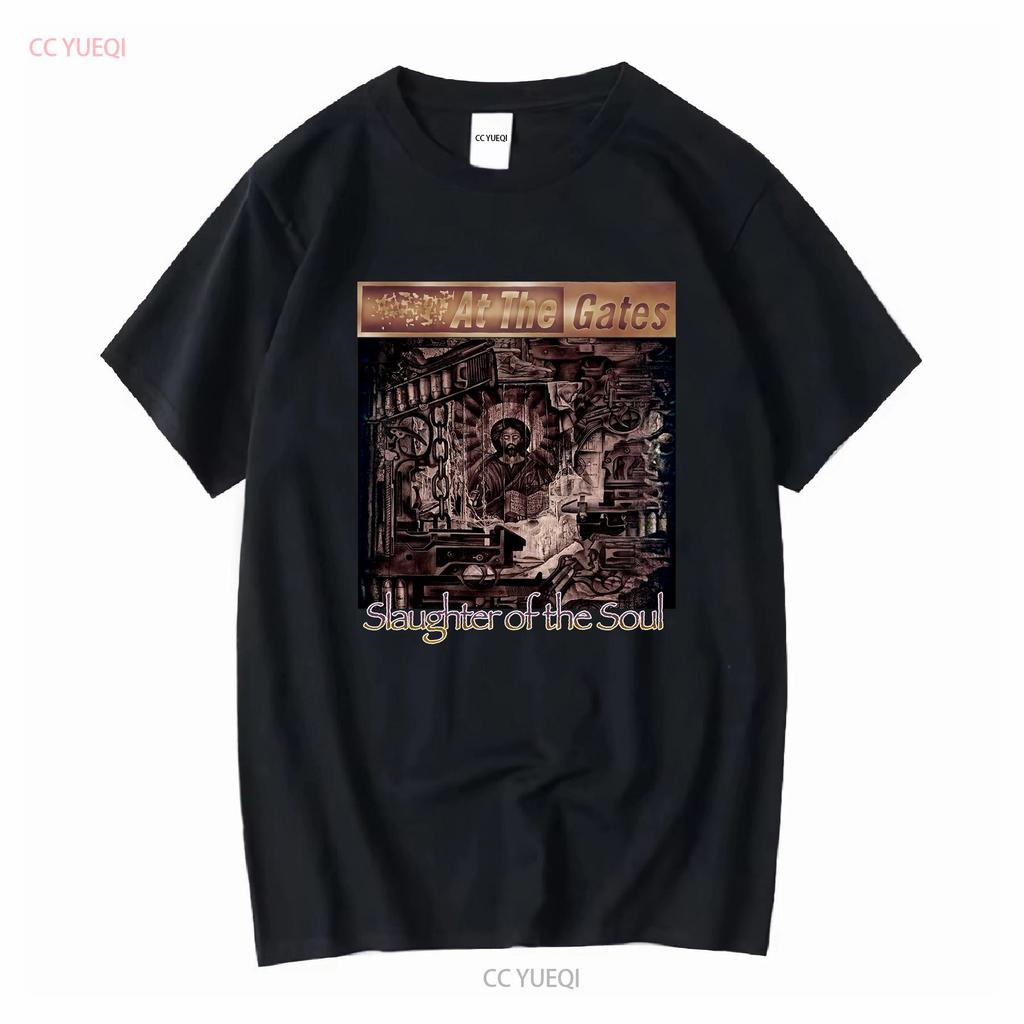At the Gates Slaughter of Soul Rare Death Metal Band T Shirt L vintage Washed Stylish fashion designer clothes Breathable