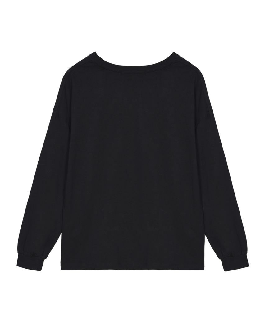 Nigaennikol Butterfly Signature Ls Top_Black Pink