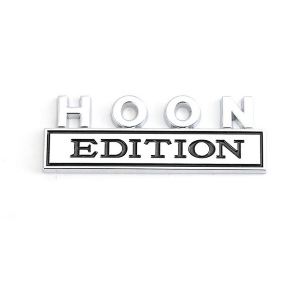 1Pc 3D Metal HOON Edition Logo Car Front Grille Badge Side Fender Rear Trunk Emblem Sticker Decal