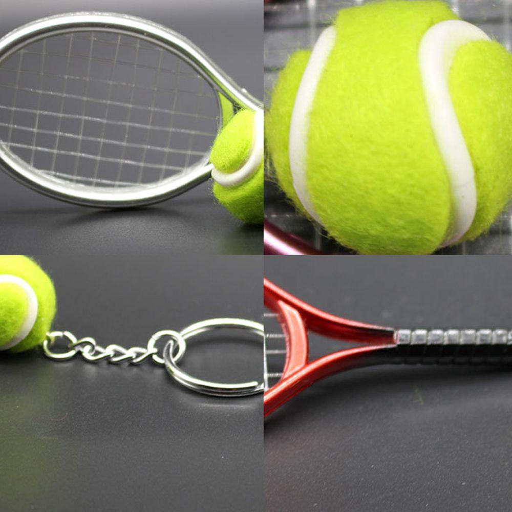 Tennis Charms Bag Pendant Tennis Pendant Sport Key Ring Car Key Ring Tennis Racket Keychain