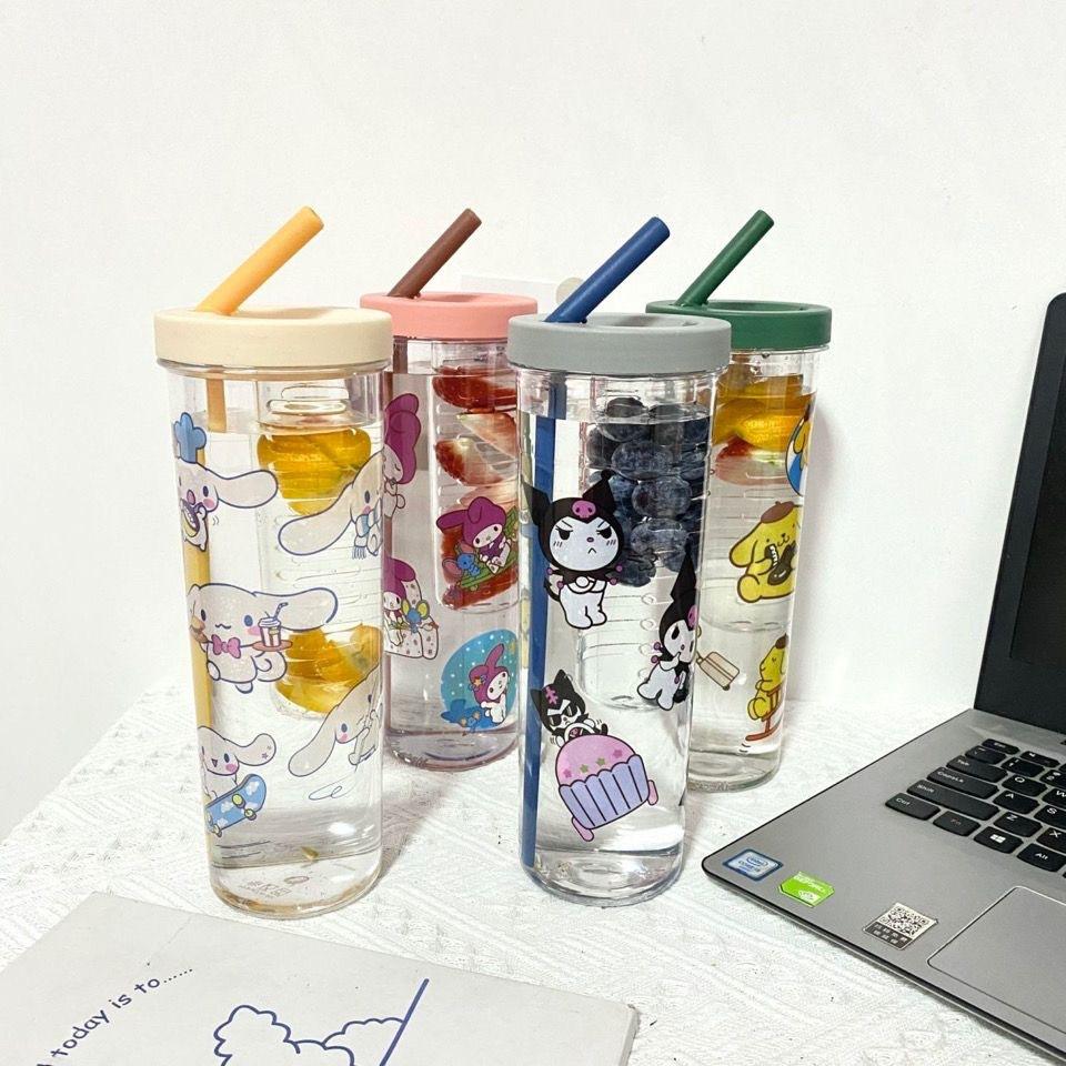 

Straw Water Cup Summer Cartoon Children Schoolgirl Folding Tea Flower Tea Cup