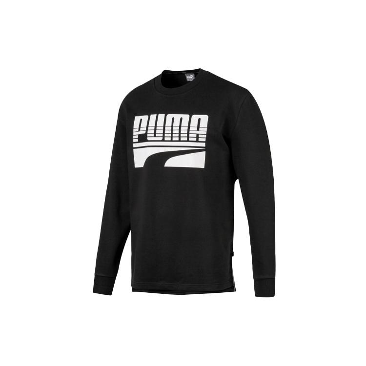 PUMA Rebel Bold Logo Sweater Black Men s 580905-01 L