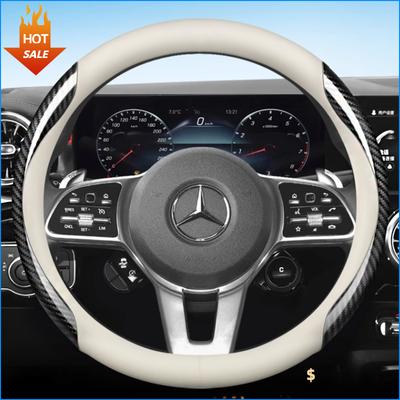 Universele Auto Stuurhoes Voor 37-38cm Stuur Kunstleer Ademende Auto Stuurhoes Interieur Auto Accessoires