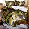 Big Pike Hunting Fly Fishing Bedding Set Bedroom Soft Modern Bedspreads Comefortable Kids Duvet Cover Quilt Cover And Pillowcase
