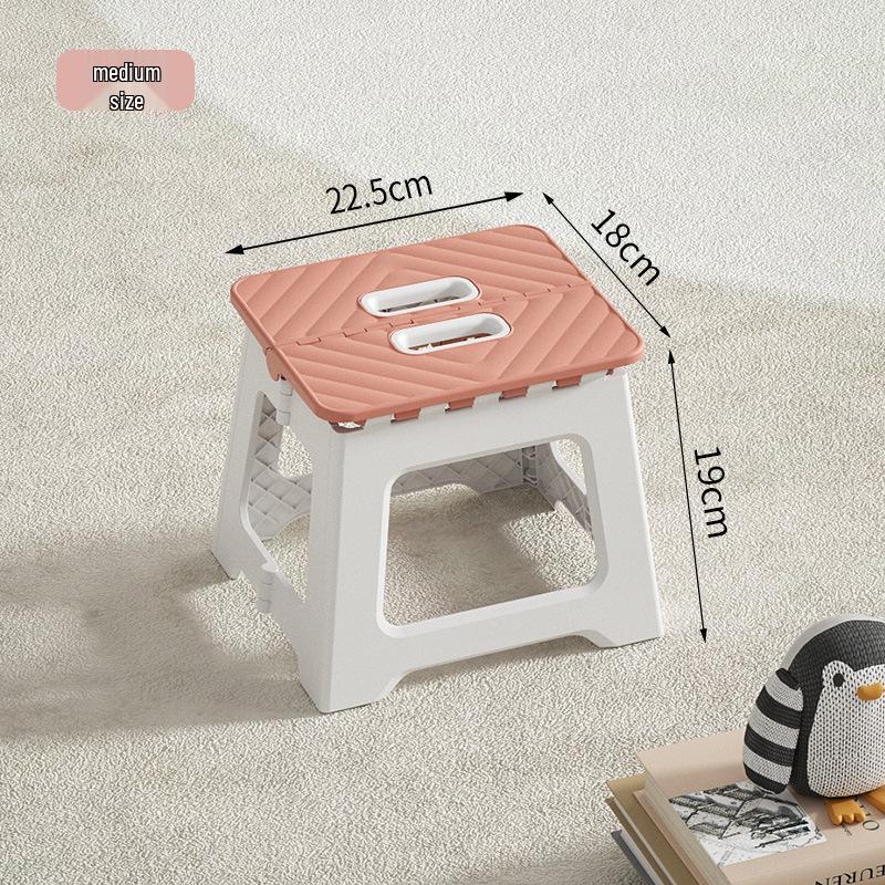 Scaun portabil pliabil din plastic pentru uz exterior și interior