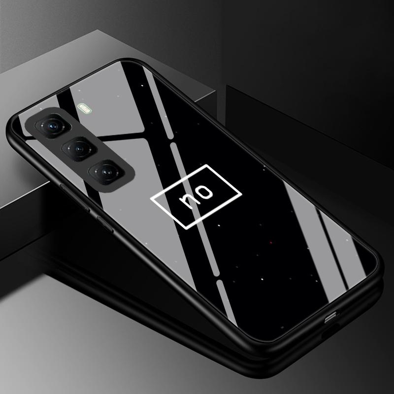 Tempered Glass Phone Case For Infinix Hot 50 Pro Plus Luxury Hard Back Bumper Cover for Infinix Hot50 Pro+ 4G Capa Hot 50i 50 5G