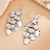 Trendy Sequin Metal Y Shaped Tassel Necklace Luxe Statement  for Women Evening Gown and Celebration Looks