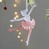Transparente Schneeflocken Ballettmädchen Elch Anhänger Ornamente Hängende Verzierungen Zubehör Weihnachtsgeschenke Weihnachtsbaumdekor Anhänger