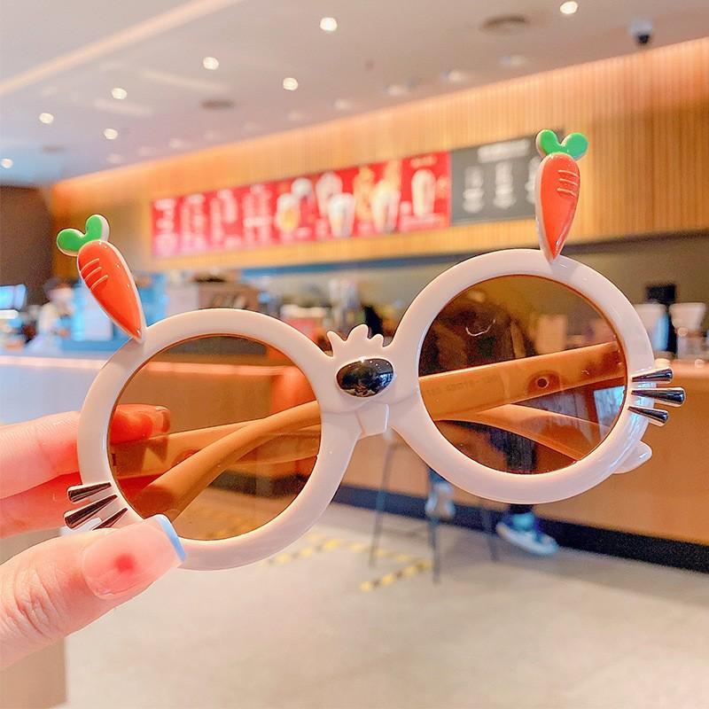 Kinder UV-Schutz Sonnenbrille Jungen und Mädchen Niedliche Cartoon Kinder Anti-Rutsch Sonnenbrille Baby Brille Tide