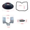 LandTank Zephyr 400 Repair Kit, Carburetor Repair, Jet Diaphragm, Diaphragm, Vacuum, Custom, Outside Product (Set of 4)