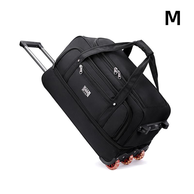 Reisetasche mit Rollen aus Oxford-Stoff, extragroß, faltbar, Reisetasche mit Rollen, Unisex, Reise-Aufbewahrungstasche