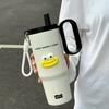 Water bottle Twilight thermos cup Large capacity water cup High grade stainless steel ice cup Straw cup