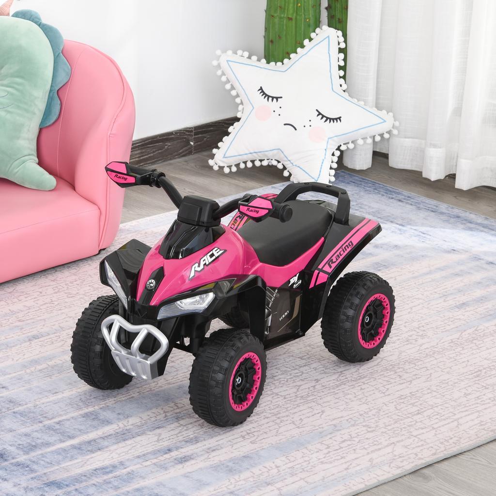No Power Ride On Car for Kids 4 Wheel Foot-to-Floor Sliding Walking Push Along ATV Toy for 18-36 Months