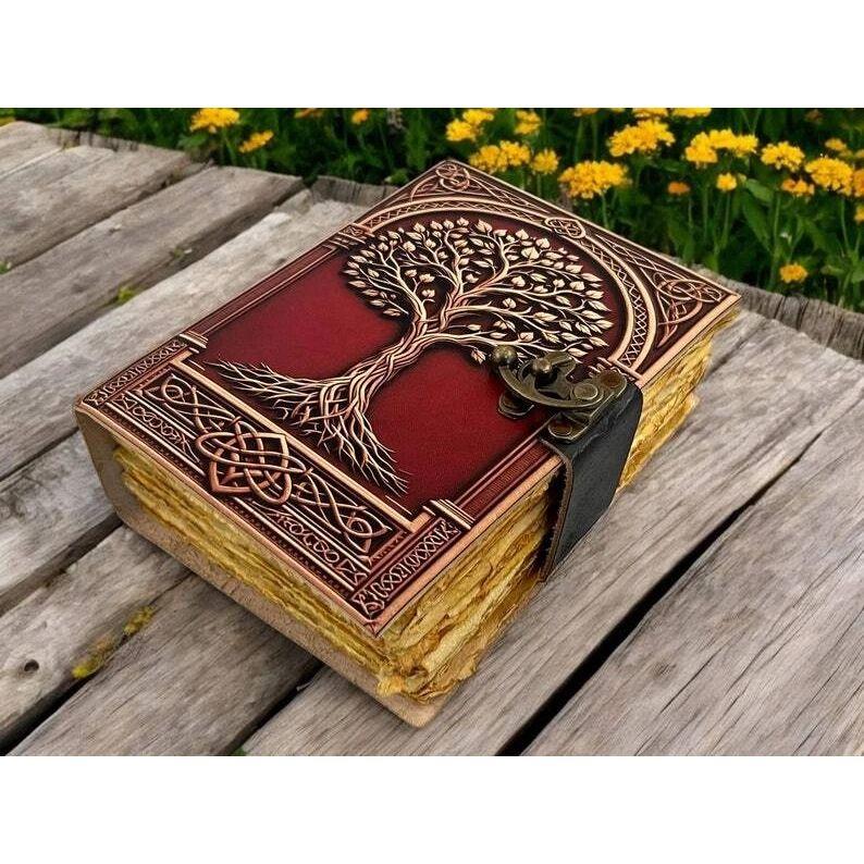 Grimoire Tree of Life Journal Blank Spell Book Zauberbuch Sketchbook