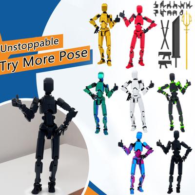 Mobile Doll Set, 3D Printed Titan Robot Mobile Doll, Posable Mobile Doll, Suitable For Collectors, Desktop Decoration