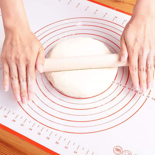 Bread Kneading Board/Cooking Mat [40cm x 60cm] Bread Making Tools, Heat Resistant, Smooth Surface, Easy to Clean, Non-Slip, Convenient Storage