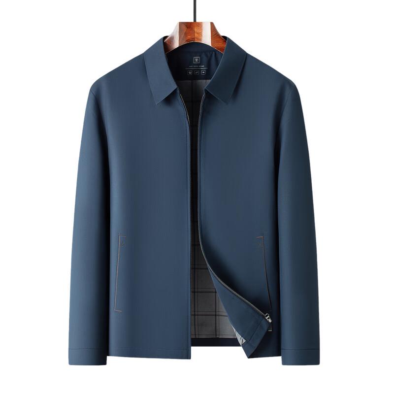 Men's Casual Milk Silk Stand-up Collar Jacket