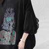Women's Round Neck Loose Long Sleeve Pullover Blouse