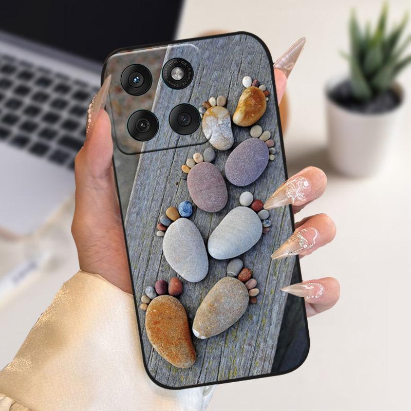 For Motorola Edge 70 5G Case Soft Silicone TPU Fashion Animal Flower Phone Cover For Motorola Moto X70 Air 5G Protective Shell