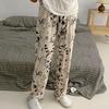 Cartoon sleeping pants for women, summer and autumn, new style for outdoor wear, home air conditioning pants, Korean version, loose fit